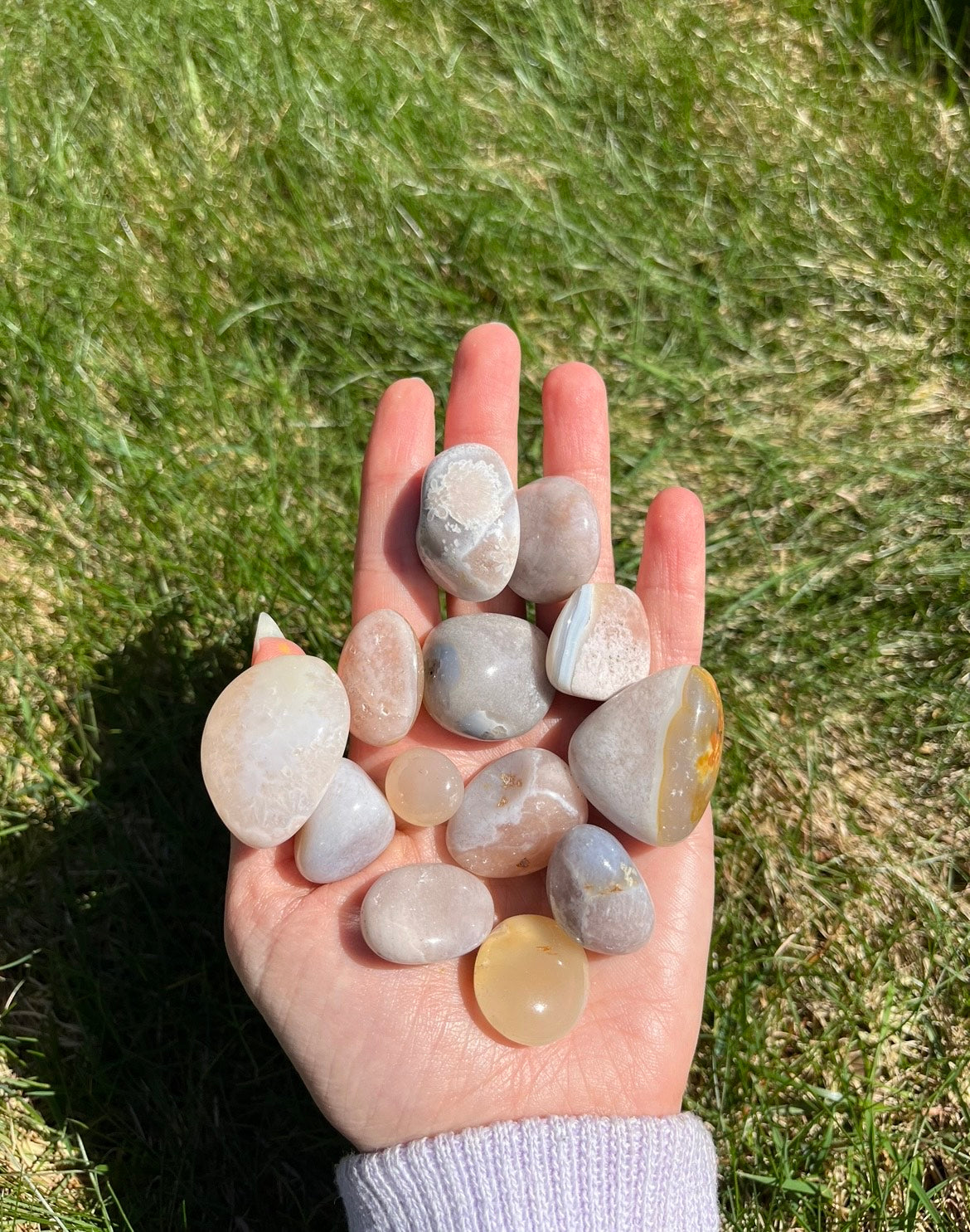 Flower Agate Tumbled